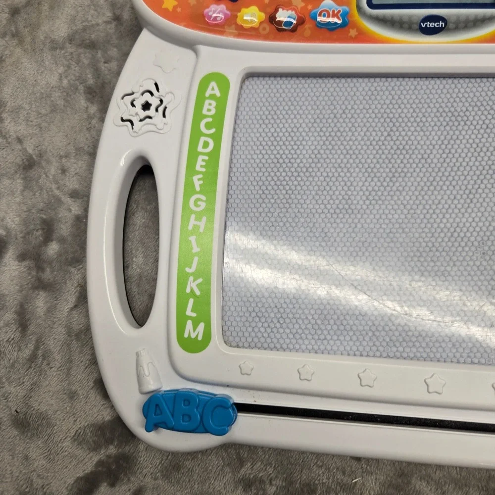 VTech Write and Learn Creative Center Magnetic Drawing Board White Orange WORKS